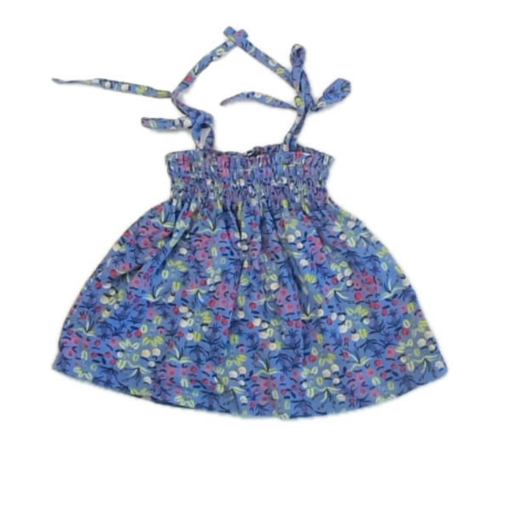 Tea Collection Girls Blue Floral Tank Top size: 4T